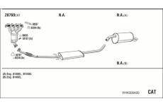 Výfukový systém WALKER VHK056420