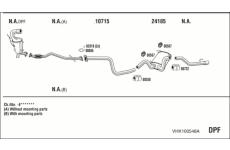 Výfukový systém WALKER VHK100548A