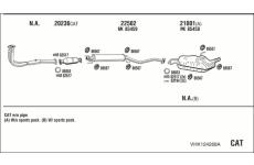 Výfukový systém WALKER VHK124268A
