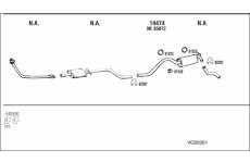 Výfukový systém WALKER VO20001