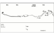 Výfukový systém WALKER VO20201C