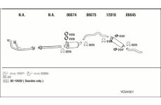 Výfukový systém WALKER VO24001