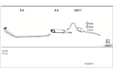 Výfukový systém WALKER VO30701