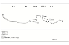Výfukový systém WALKER VO40001