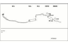 Výfukový systém WALKER VO50001