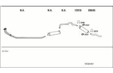 Výfukový systém WALKER VO50401