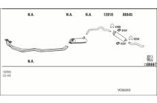 Výfukový systém WALKER VO60205