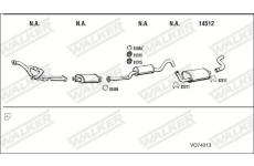 Výfukový systém WALKER VO74013