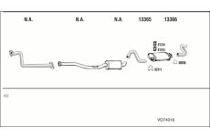 Výfukový systém WALKER VO74016
