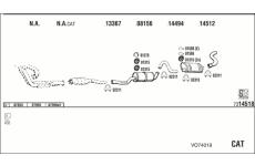 Výfukový systém WALKER VO74019
