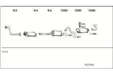 Výfukový systém WALKER VO74022