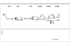 Výfukový systém WALKER VO74030