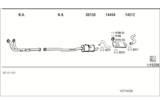 Výfukový systém WALKER VO74035