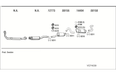 Výfukový systém WALKER VO74039