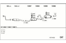 Výfukový systém WALKER VO74052
