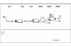 Výfukový systém WALKER VO74056