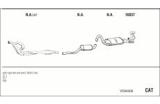 Výfukový systém WALKER VO94008