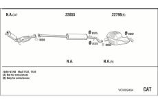 Výfukový systém WALKER VOH09464