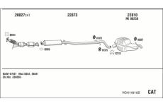 Výfukový systém WALKER VOH14810B