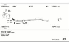 Výfukový systém WALKER VOK010289