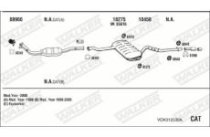 Výfukový systém WALKER VOK012530A