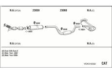 Výfukový systém WALKER VOK019562
