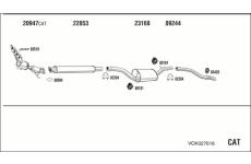 Výfukový systém WALKER VOK027618