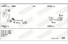 Výfukový systém WALKER VOK031406