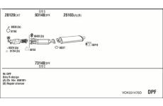 Výfukový systém WALKER VOK031478D