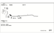 Výfukový systém WALKER VOK057428