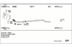 Výfukový systém WALKER VOK107460