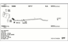 Výfukový systém WALKER VOK107466BA