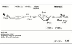 Výfukový systém WALKER VOT04737A