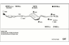 Výfukový systém WALKER VOT05706B