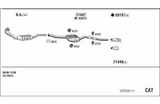 Výfukový systém WALKER VOT05711
