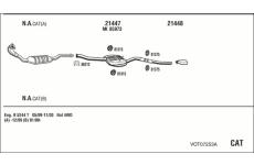 Výfukový systém WALKER VOT07253A
