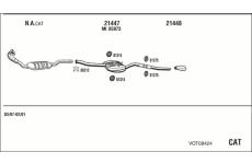 Výfukový systém WALKER VOT08424