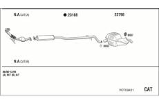 Výfukový systém WALKER VOT09421