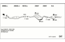 Výfukový systém WALKER VOT11064B