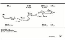 Výfukový systém WALKER VOT14963