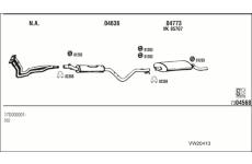 Výfukový systém WALKER VW20413