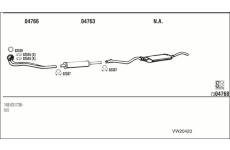 Výfukový systém WALKER VW20420