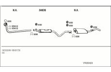 Výfukový systém WALKER VW20423