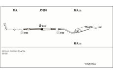 Výfukový systém WALKER VW20449A