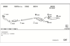 Výfukový systém WALKER VW20472