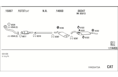 Výfukový systém WALKER VW20473A