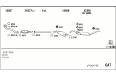 Výfukový systém WALKER VW20474B