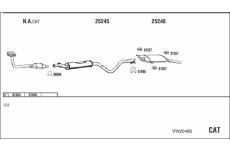 Výfukový systém WALKER VW20486