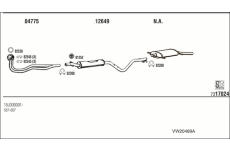 Výfukový systém WALKER VW20489A