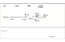 Výfukový systém WALKER VW20493